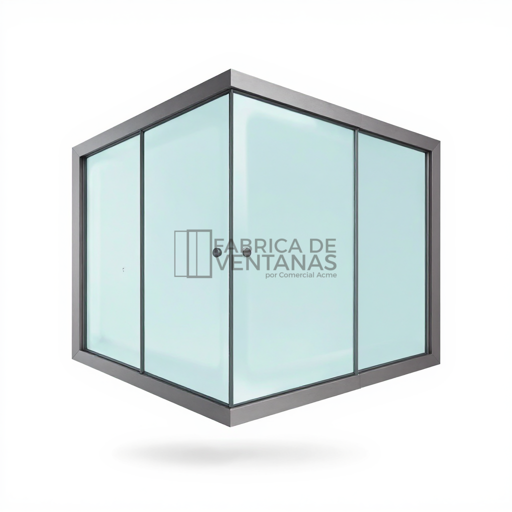 Doble Shower Door Corredera (Encuentro Central)