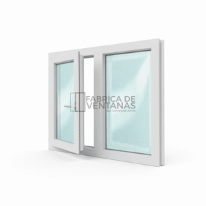 Ventana de pvc abatible fijo lateral