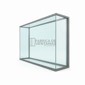 Ventana de pvc bowindow encuentro de vidro con vidrio
