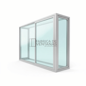 Ventana de pvc bowindows con corredera central y fijos laterales