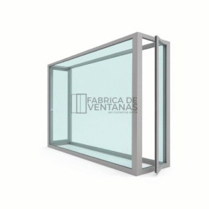 Ventana de pvc bowindows con fijo central y ventanas laterales
