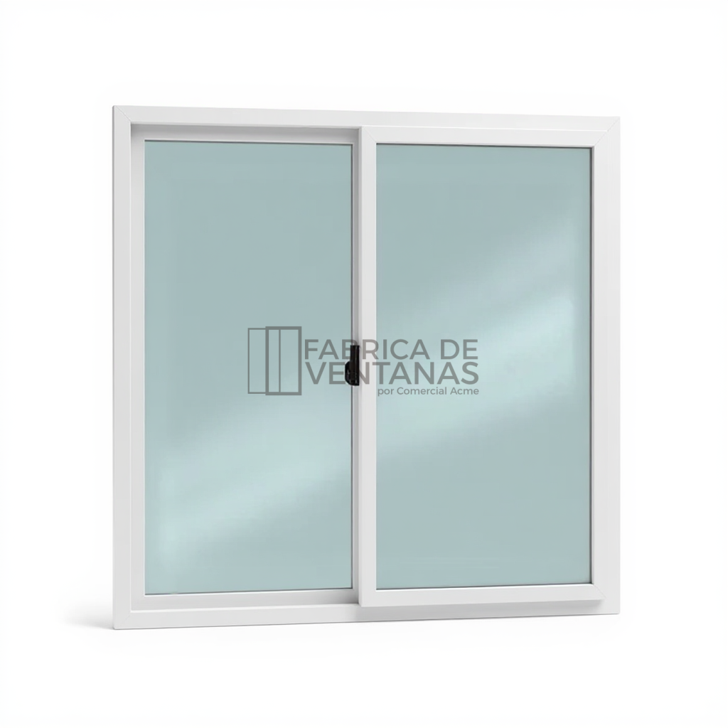 Ventana de pvc corredera economica hoja fija y corredera