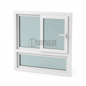 Ventana de PVC Hoja Corredera más Hoja Fija con Antepecho